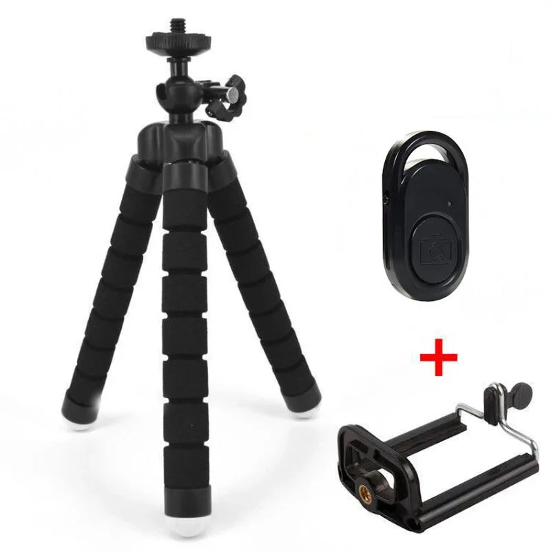 

Flexible Sponge Octopus Tripod Universal Mobile Phone Bluetooth Selfie Camera Set Stand Live Stand Bracket Tripod