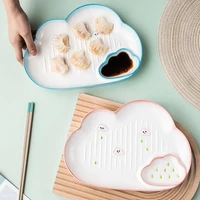 cloud plate creative salver ceramic cutlery special dumpling bowl nordic style food dish ins home used dishware cartoon 2021 new
