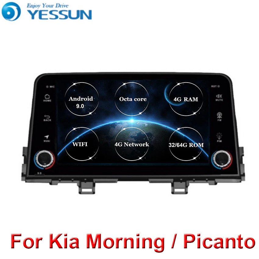 Автомобильный мультимедийный плеер с GPS головное устройство для Kia Morning Picanto 2016 2017