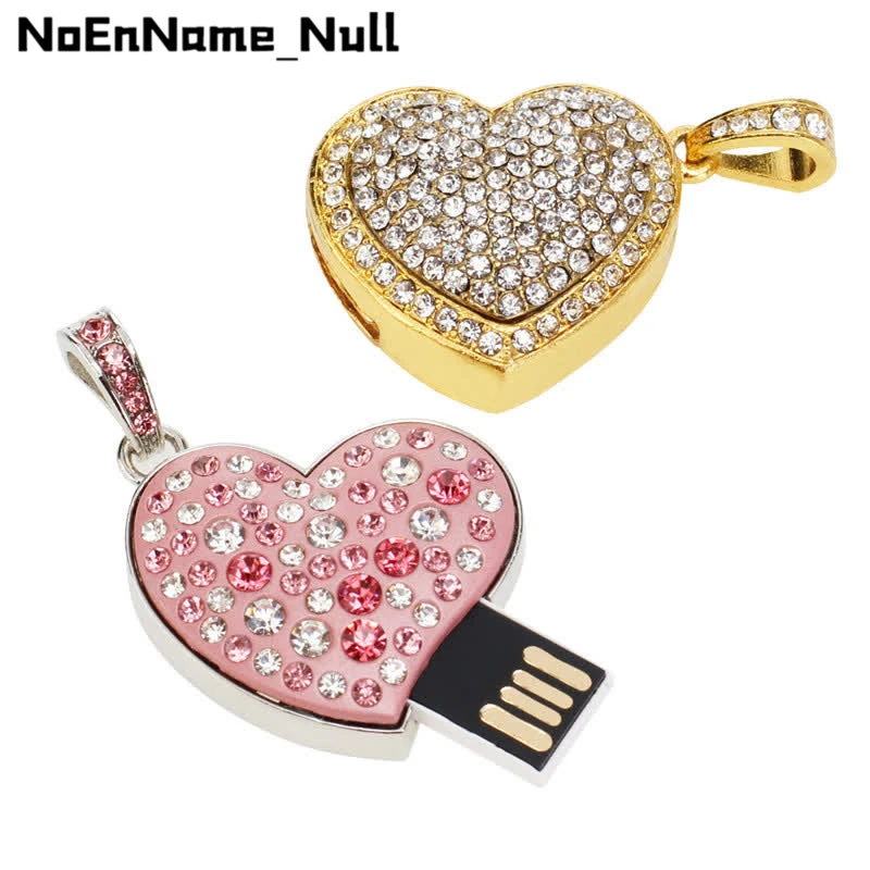 

crystal usb flash drive 2.0 pendrive 64gb usb stick 128gb Pen drive necklace Jewelry 32gb 16gb 8gb 4gb memory stick Pendant gift