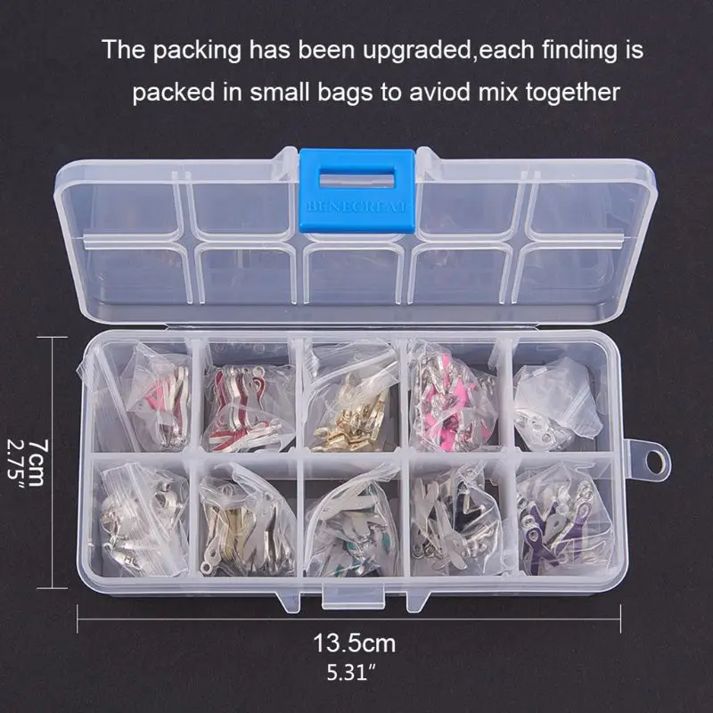 

1 Box Ribbon Alloy Enamel Charms Pendants Handmade DIY Crafts Jewelry Making Accessories