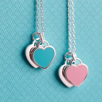 925 original love necklace fashion brand jewelry womens fashion charm ttiff necklace love couples commemorative gifts