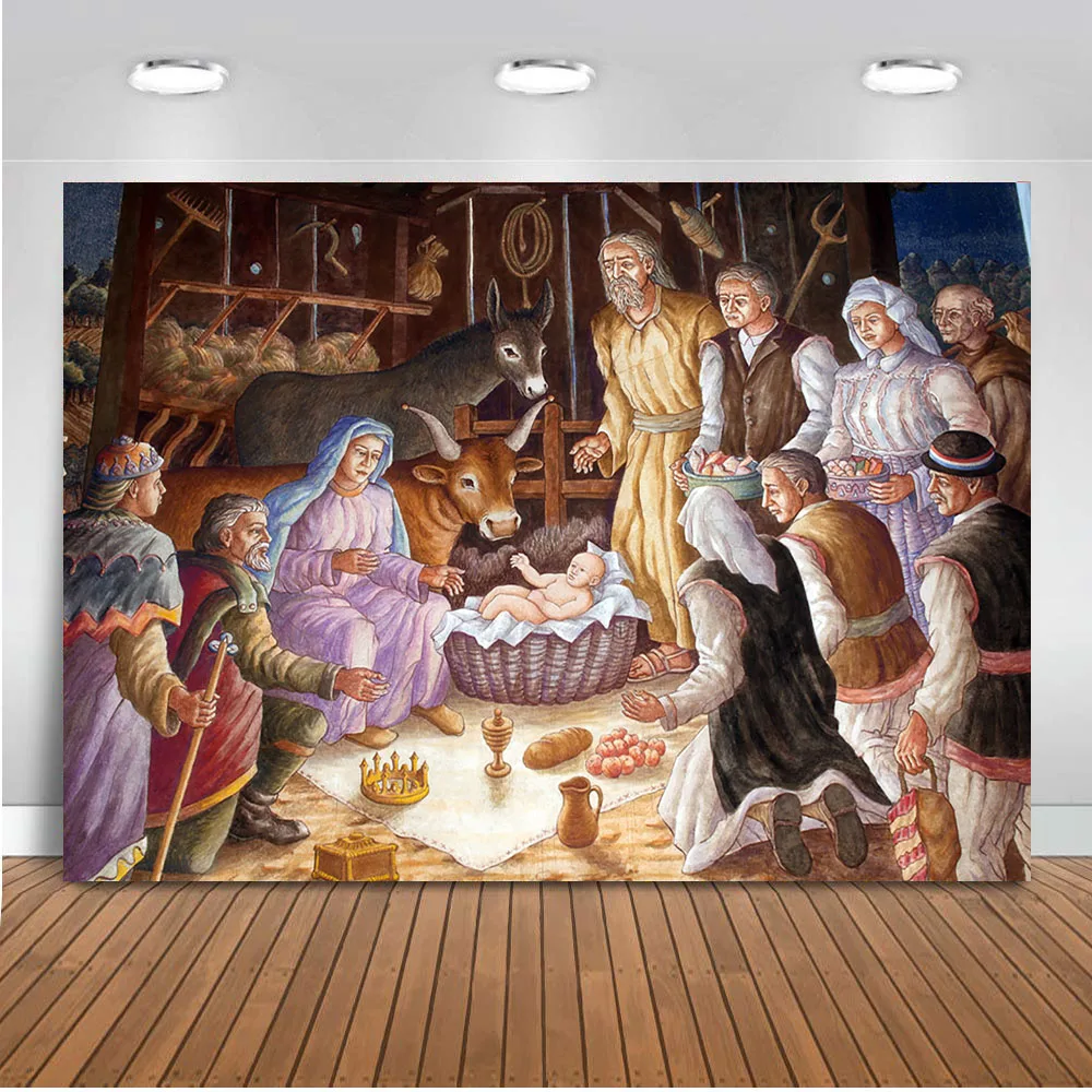 Рождественский фон для фотосъемки Рождественская сцена Виниловый