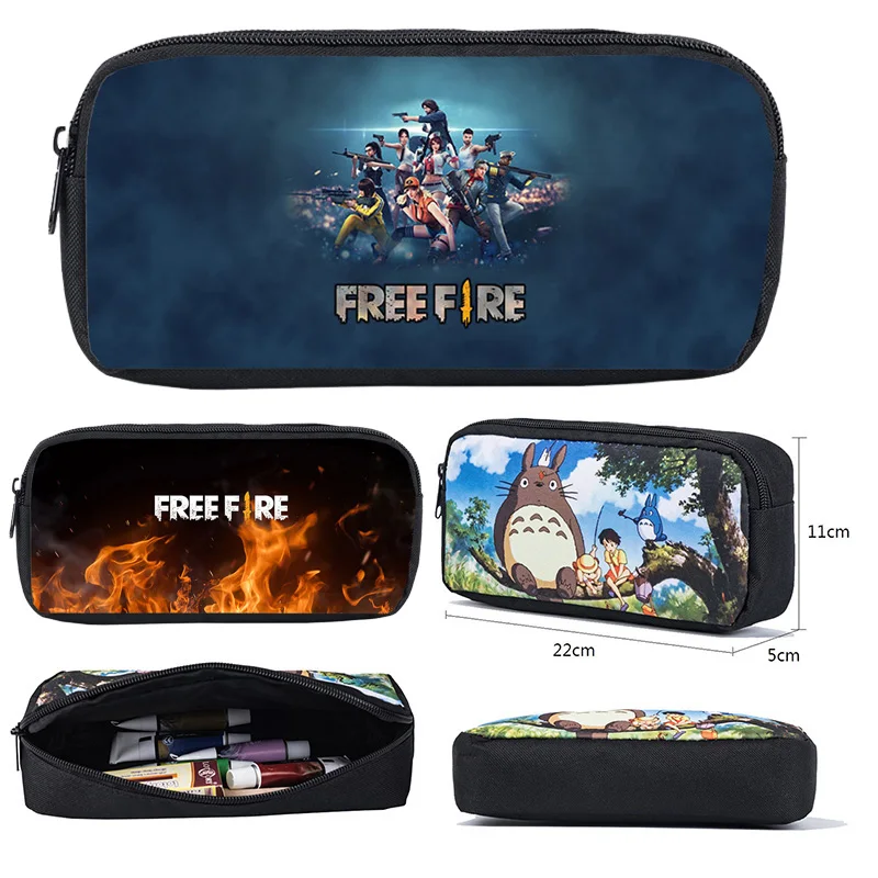 Популярный чехол для карандашей с объемными играми Free Fire аниме-рисунком школьные