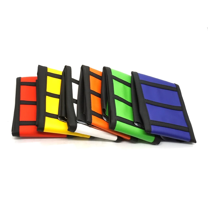 Нескользящий водонепроницаемый чехол на сиденье мотоцикла желтый белый красный