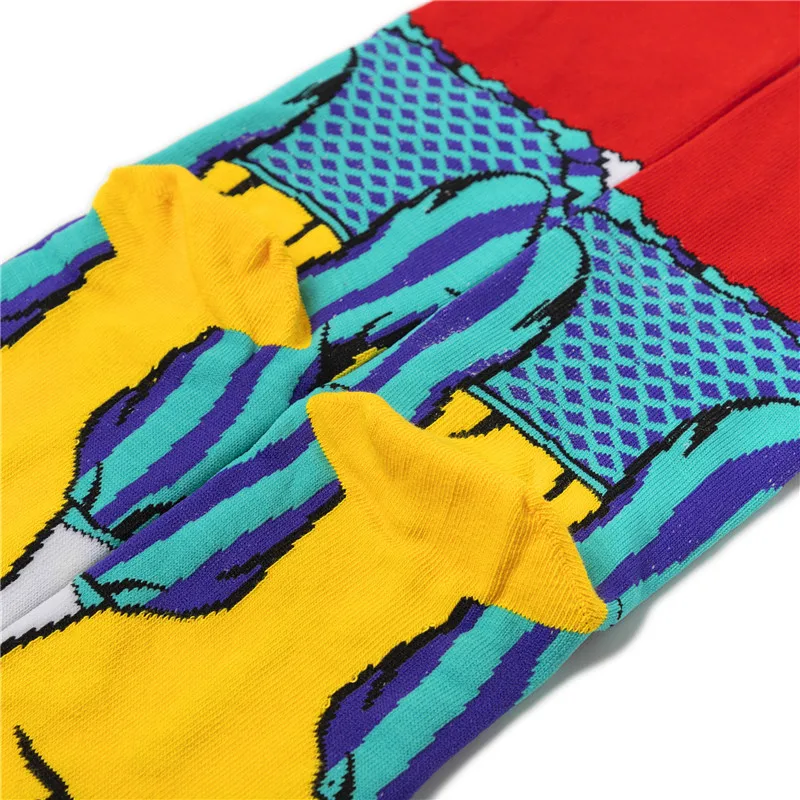 4 шт персональные мужские чулки мультяшный скейтборд хлопок клоун Бэтмен носки