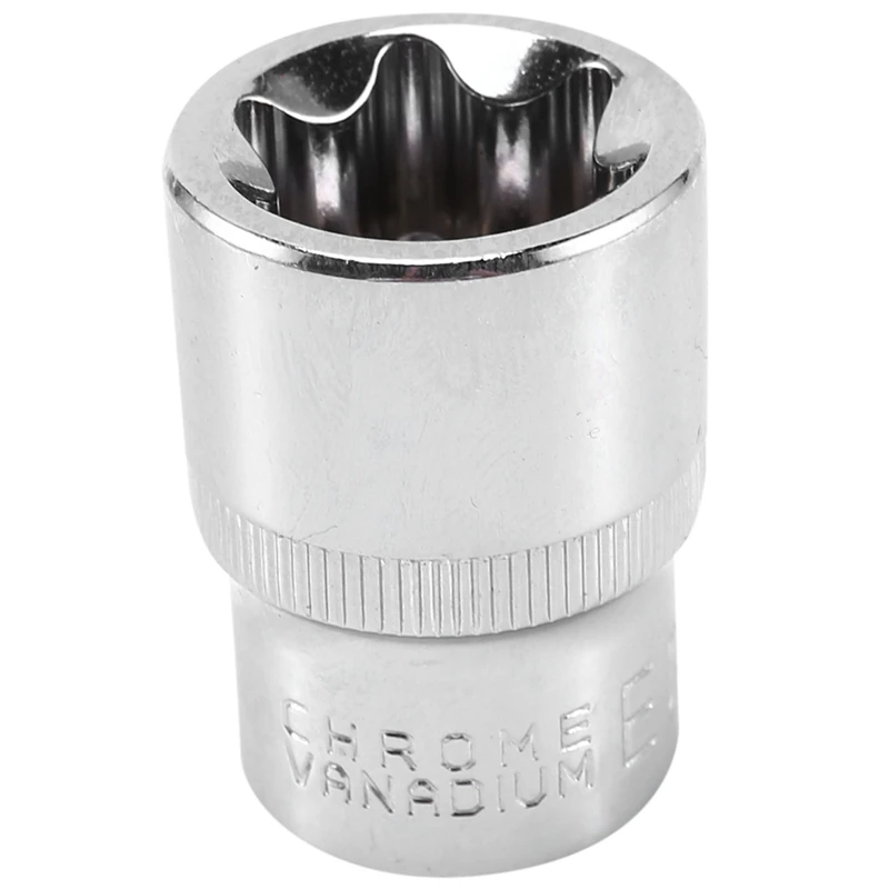 

9Pcs E-Socket 1/2 Inch Torx Star Bits CRV Steel Female Socket Nuts Set & 52-Piece 6-Size Adjustable Wire Tube Hose Clamp