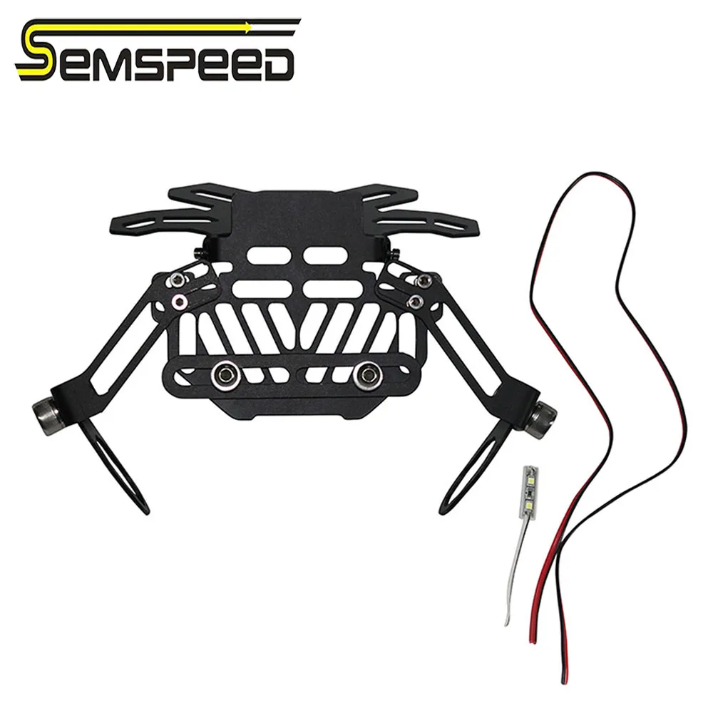 CNC Motorcycle License Plate Frame Holder Bracket LED Lamp For YAMAHA vmax 1200 1700 v max tenere 700 xtz700 xjr1300 Accessories |