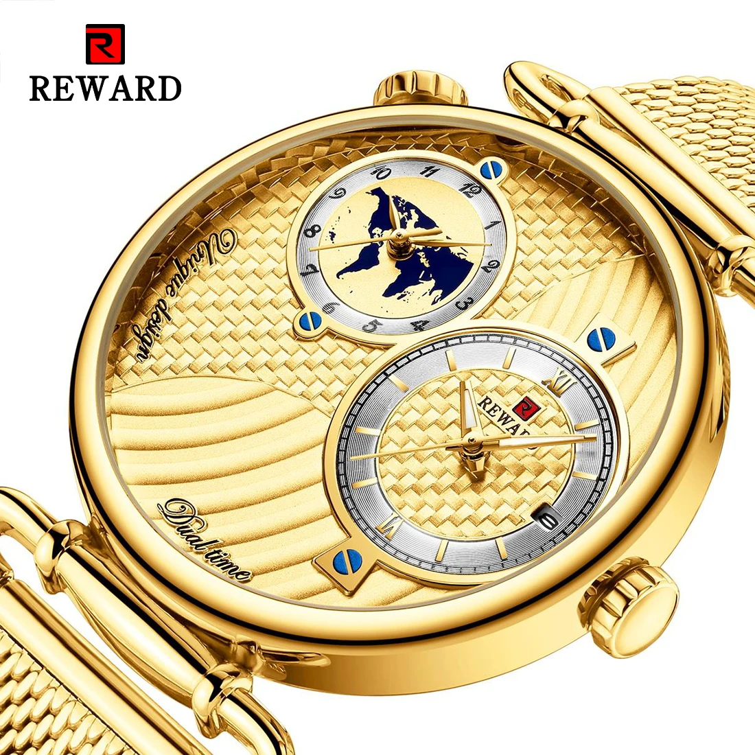 Часы наручные мужские кварцевые с плетеным циферблатом роскошные брендовые
