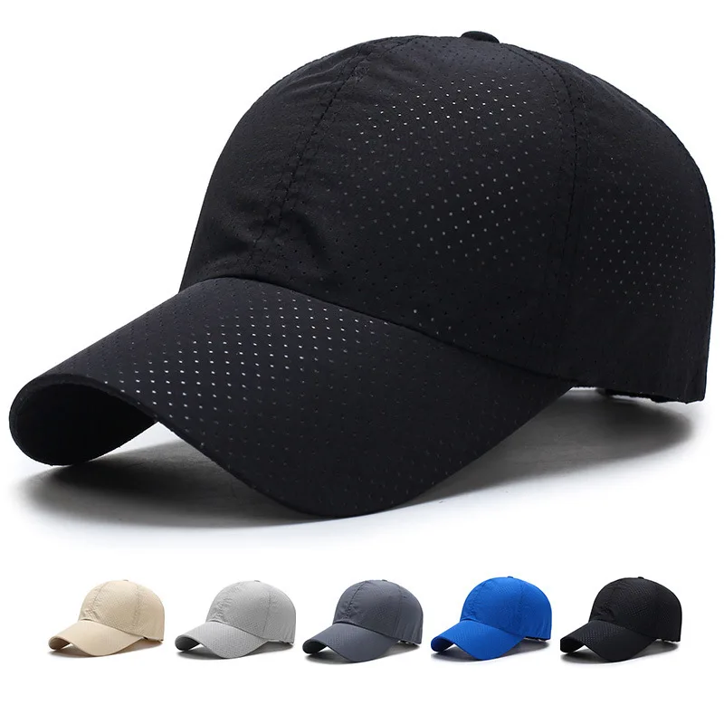 Сетчатая быстросохнущая Летняя мужская и женская Беговая Кепка Snapback дышащая