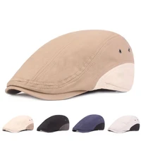 cotton flat newsboy cap men beret hat patchwork golf driving flat cabbie for women winter cap