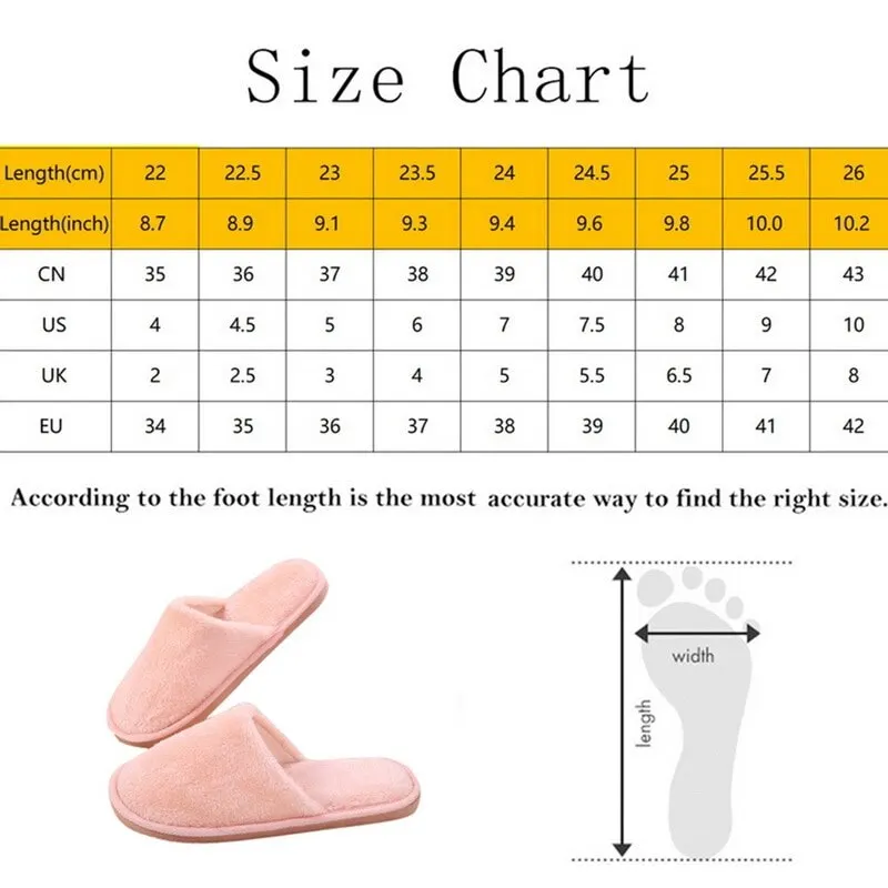 

New Autumn Winter Women Men Slippers Bottom Soft Home Shoe Cotton Thick Slippers Indoor Slip-On Slides Comfortable Shoe Slippers