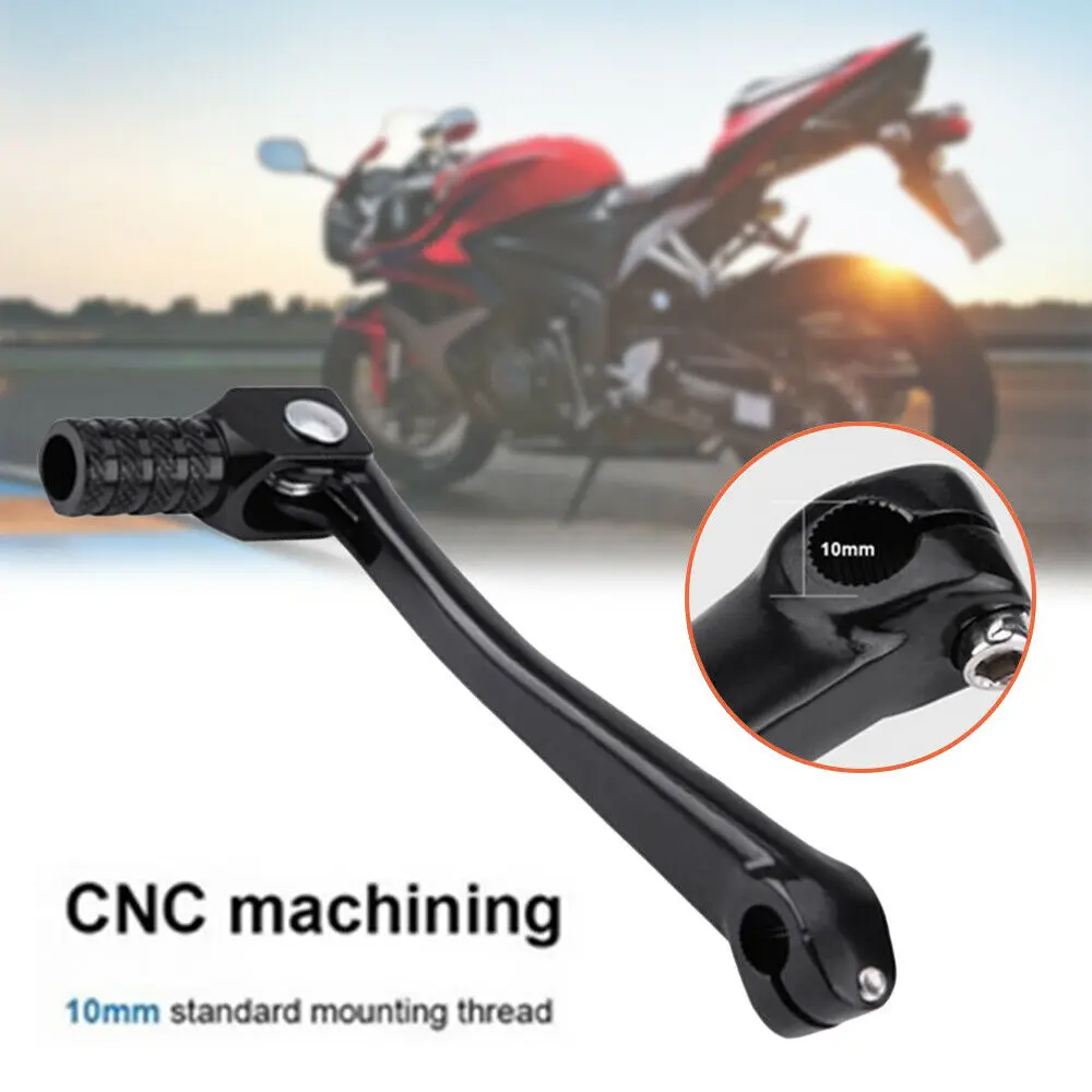 Motorcycle Bicycle Folding Gear Shift Shifter Lever CNC Aluminum Black Universal |