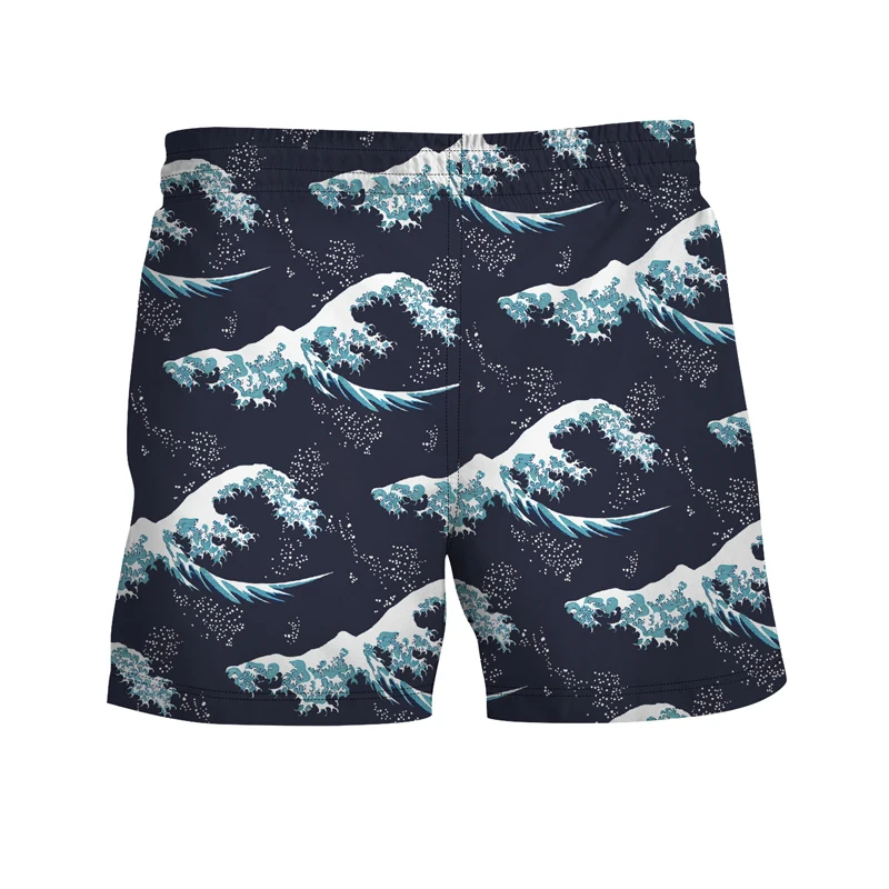 

Japanese Crane Printed Shorts Men Summer Streetwear Drawstring Waist Shorts Men Beach Wear Mens Clothing Beach Shorts Men