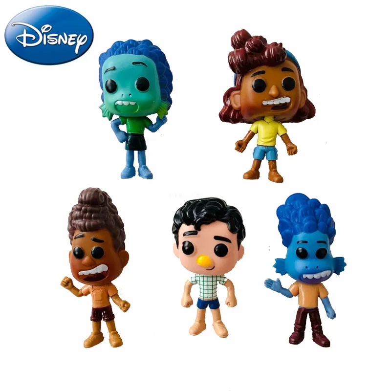 

5Pcs/Set Disney Luca Pixar Model Toy Cartoon Luca Alberto Sea Monster Action Figure Model Doll Boys Girls Birthday Xmas Gift