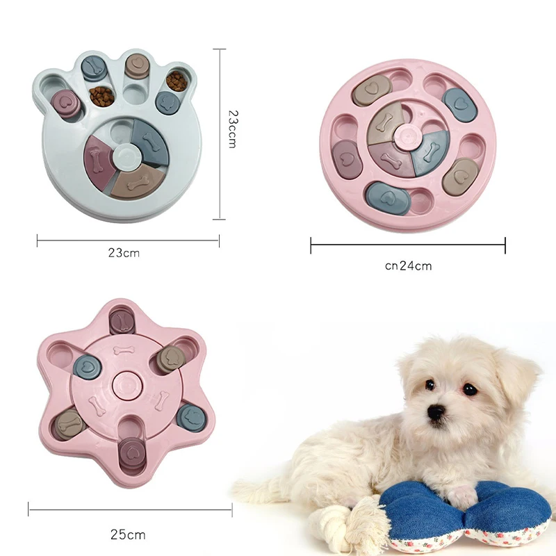 

Pet Puzzle Toys Durable Dog Food Dispenser Dogs Bowl Interactive Training Games Tools Portable Slow Feeder For Puppy Medium Dog