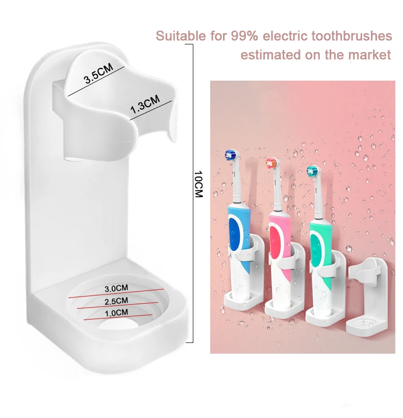 Электрическая настенная подставка для зубных щеток-установленный Не