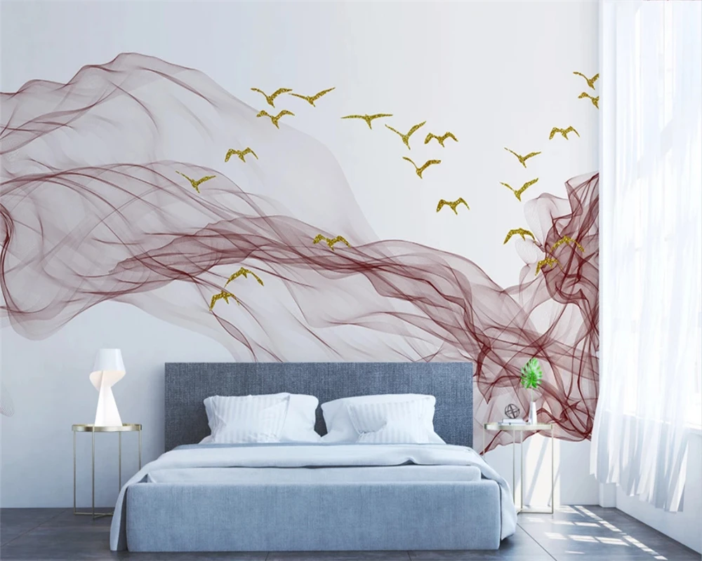 Современные обои по индивидуальному заказу новые абстрактные чернила в