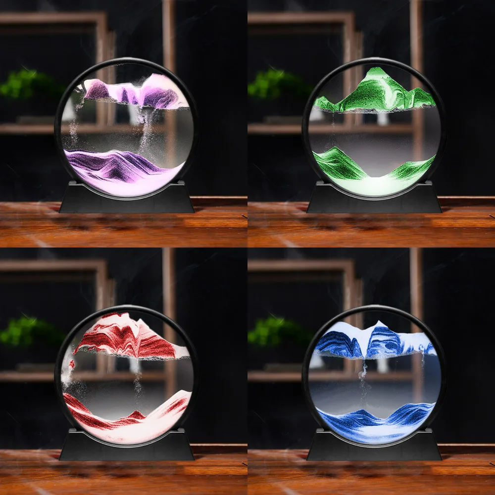 Цветные ноты движущиеся песочные часы глубоководный натуральный Пескоструйный