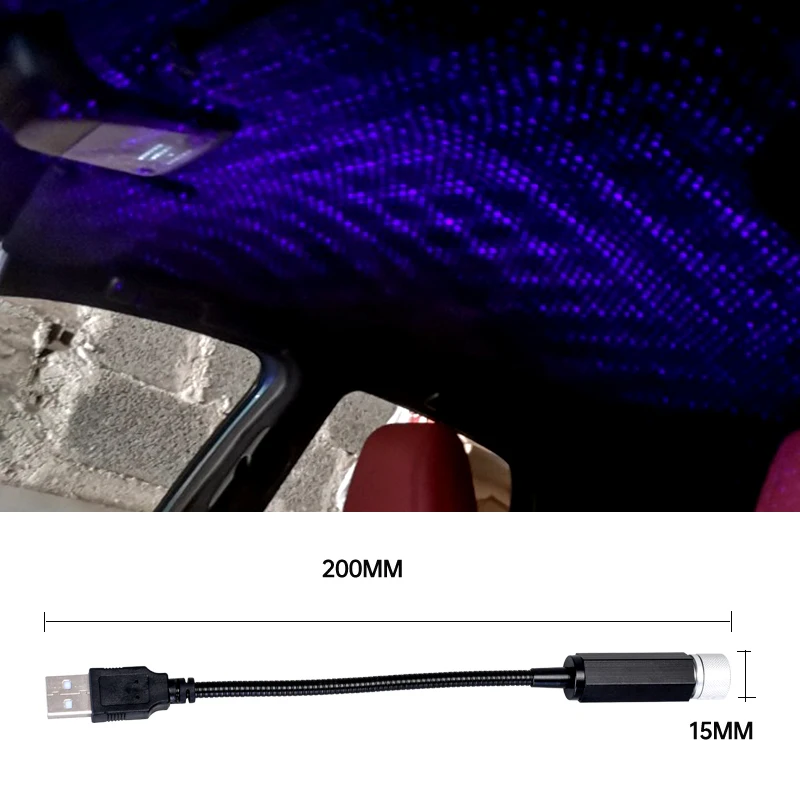 

Color USB Starry Sky Rotating Moon USB Night Light House Decoration Laser Projection Lamp Atmosphere Light Car Romantic Light