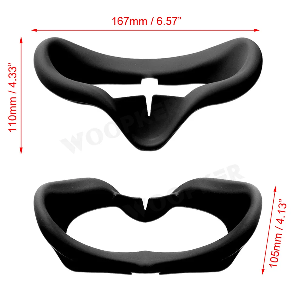 

Silicone Mask Cover for Oculus Quest 2 VR Glasses Anti-sweat Eye Face Case Soft Pad Accessories