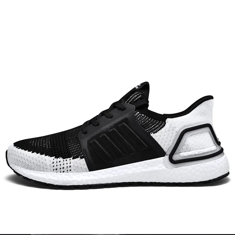 Ultra boost Ultraboost 5,0 Мужские кроссовки для бега Refract Clear коричневый Primeknit спортивные кроссовки мужские кроссовки Размер 7-11 - Цвет: black gray