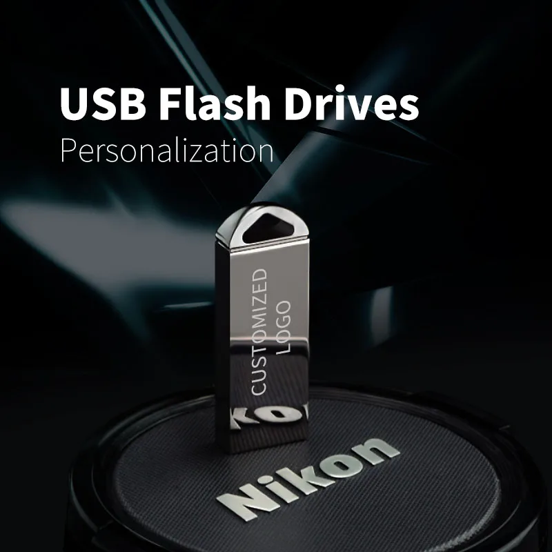 Металлический USB флеш накопитель 64 ГБ 32 16 8 4 Гб 2 30 шт.|USB флэш-накопители| |