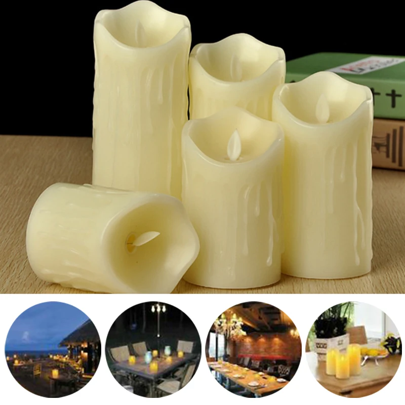 Led Electronic Remote Control Candle Light Wedding Home Decor Lamp Wishing Prayer Paraffin Christmas Party Events Birthday |