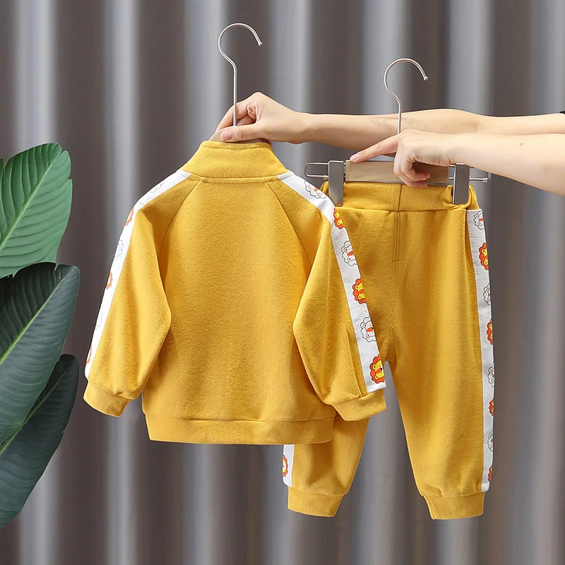 Осенний костюм для мальчиков Новинка весна осень 2021 красивая детская одежда в