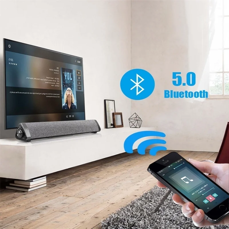 Железная треугольная Bluetooth 5,0 Беспроводная колонка Саундбар домашний кинотеатр тв динамик Портативный беспроводной сабвуфер ПК Звуковая Панель N30D