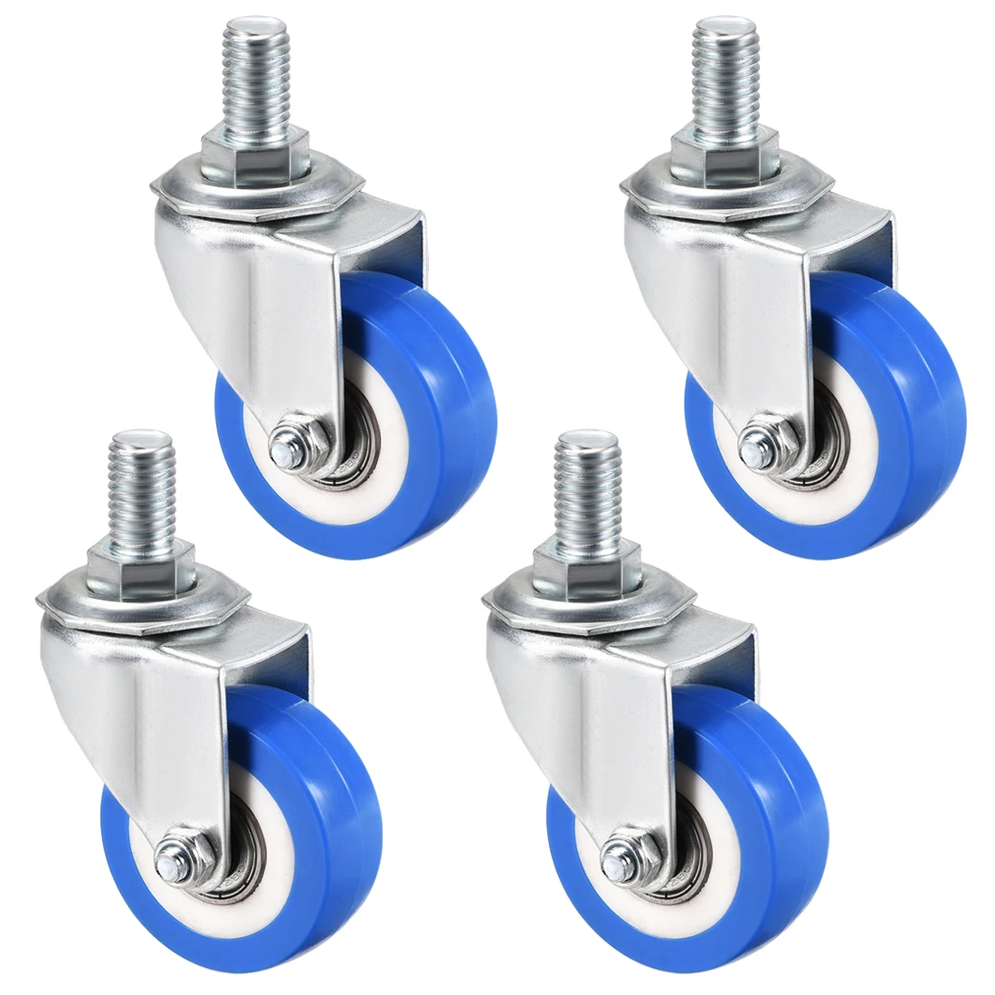 4 шт. поворотные ролики из ПУ кожи диаметр 2 дюйма M12 x 20 мм|Ролики| |