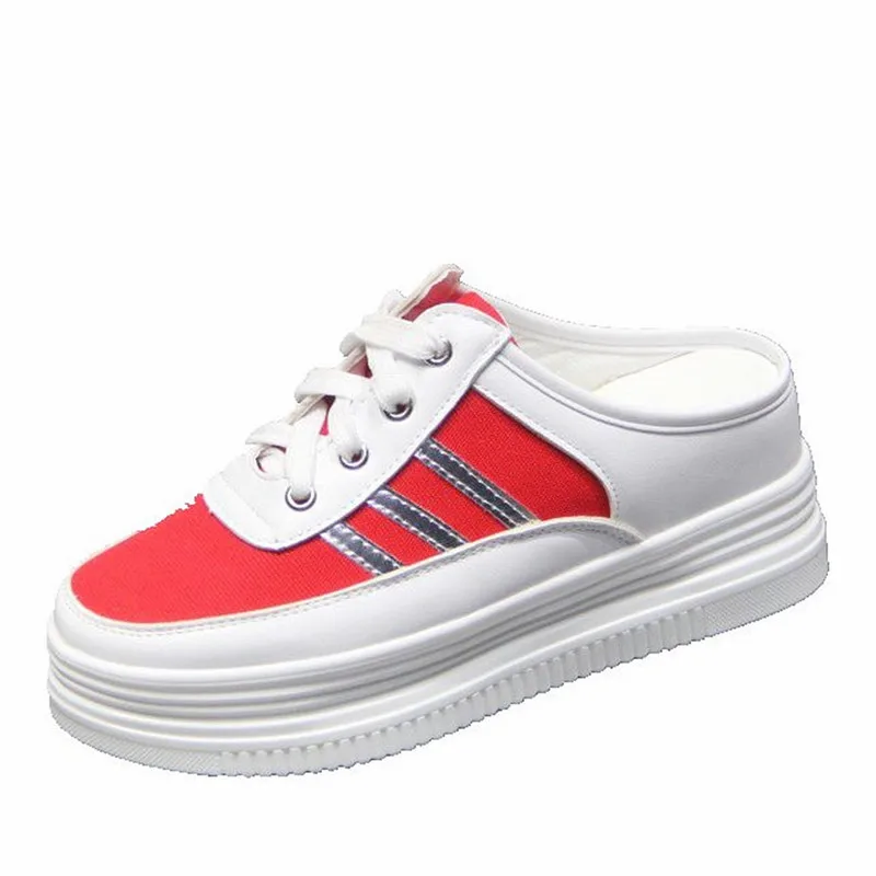 XJRHXJR 7 см летняя повседневная обувь на плоской подошве женская для отдыха в