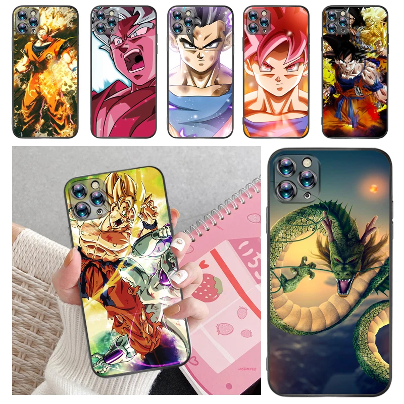 

Super Warrior Figure Anime Dragon Color Painting Phone Case For iPhone 12 Mini SE 2020 Pro MAX Carcasa Coque Back Cover