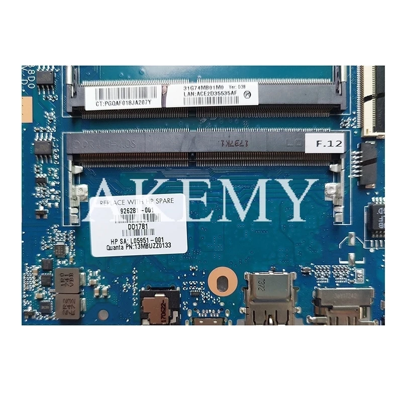 926281-001 926281-601 DAG74AMB8D0 w i5-7200U cpu 940MX/4GB GPU для ноутбука For HP Pavilion 15T-CC000 15-cc Series PC