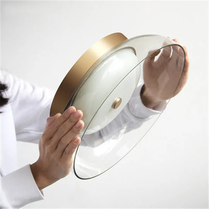 Постмодерн художественная стеклянная миска дизайн потолочный светильник