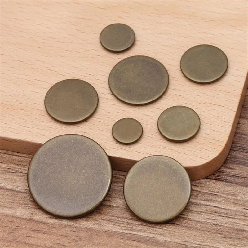 BASEHOME 20 шт./лот античная бронза круглые оправы кабошон основа пустые подходят для