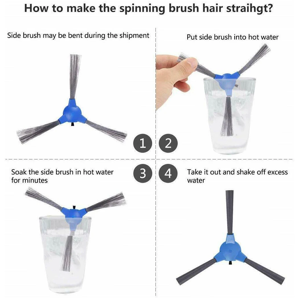 

A980 Side brushes Robot Filter Vacuum Cleaner Cleaning brush Maintenance