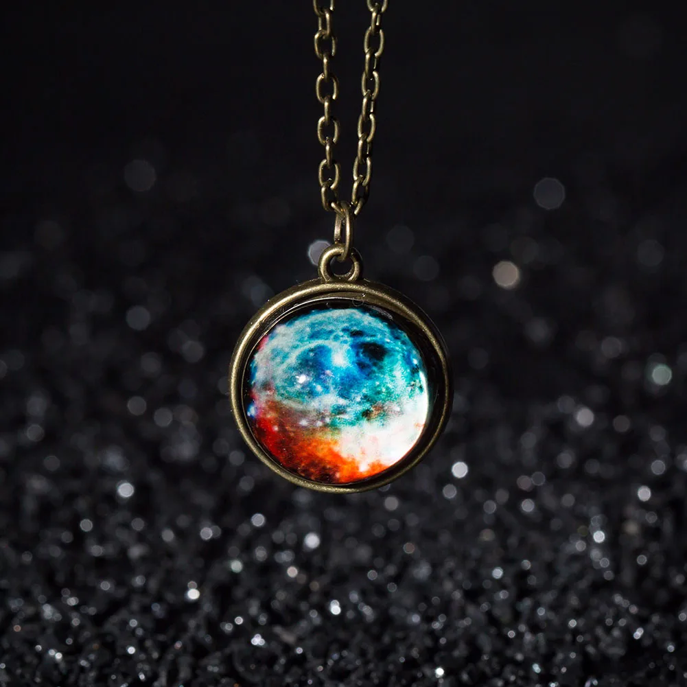 Новинка Лидер продаж двухсторонний стеклянный кулон в виде шара подвеска