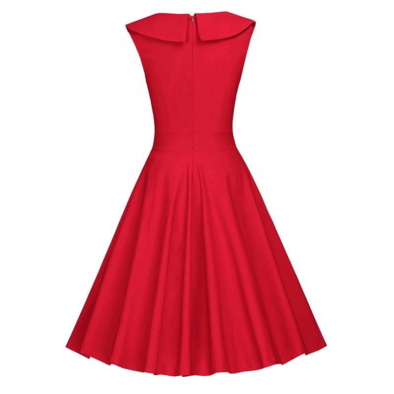 MISSJOY 2021 летнее платье для женщин в винтажном стиле Peternal воротником Rockabilly горошек