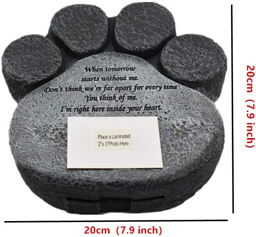 Памятники Для домашних животных каменная лапа принт для памятные плиты с