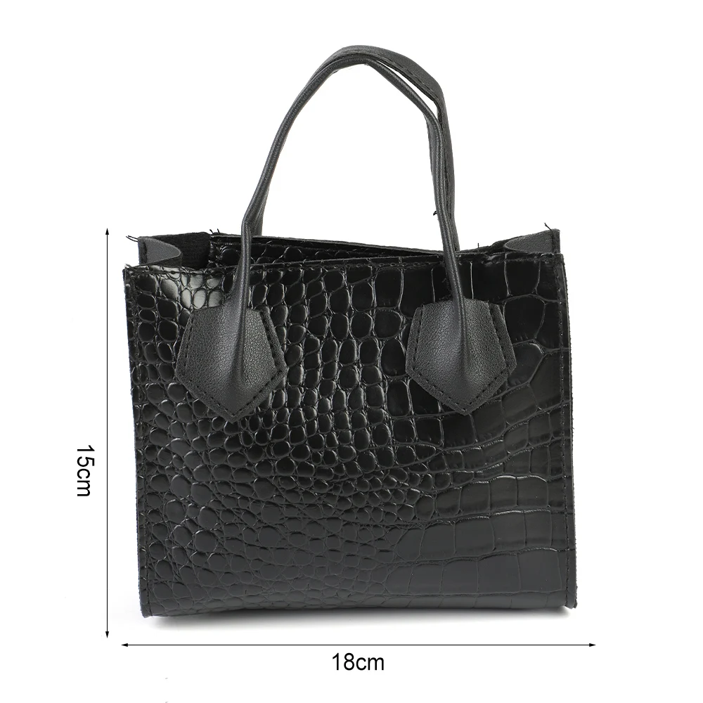 

Mini Small Square Flap Bag Brand Fashion High Quality PU Leather Women's Handbag Crocodile Pattern Chain Shoulder Messenger Bags