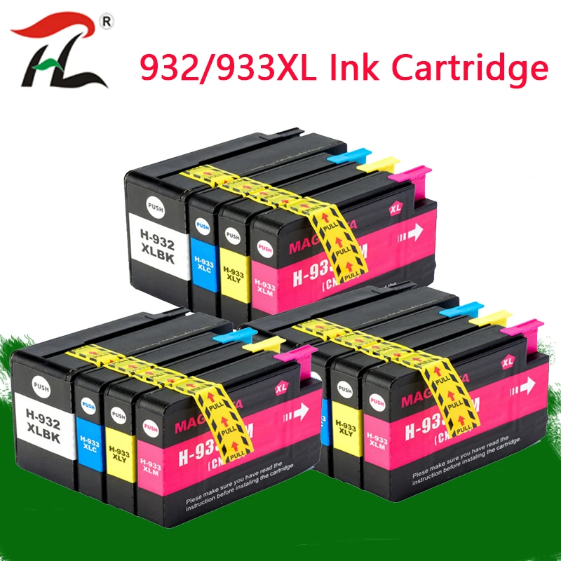 Картридж YLC 932XL 933XL для HP 932 933 картридж Officejet 6100 6600 6700 7110 7612 7612|Чернильные картриджи|