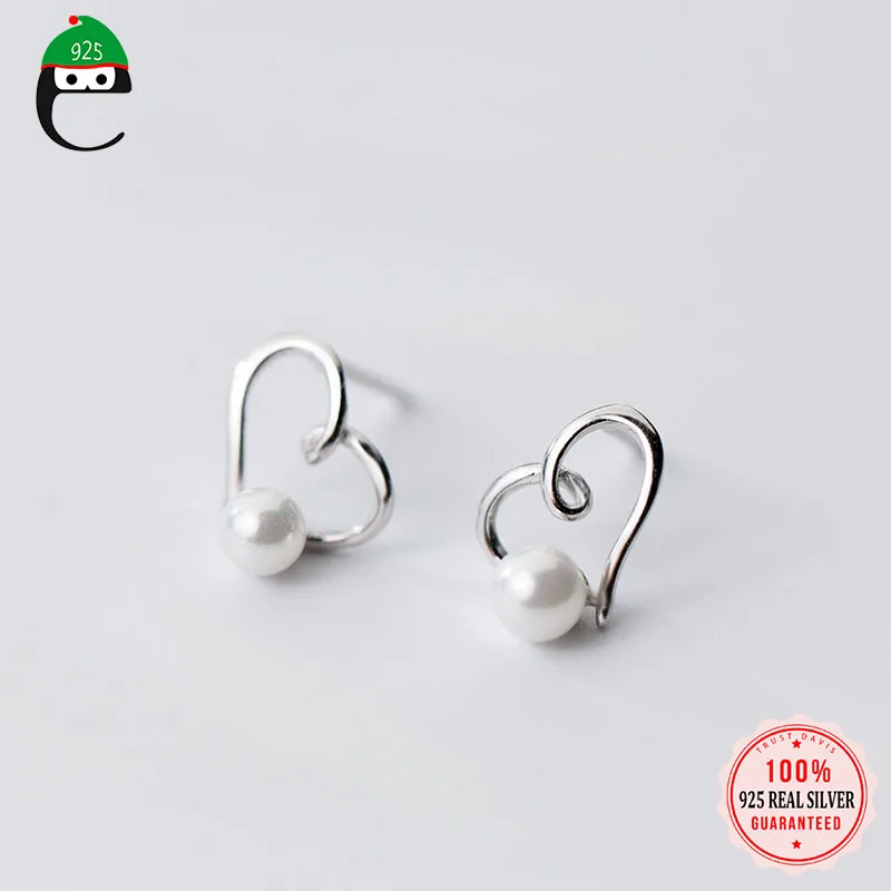 Женские серьги гвоздики из серебра 100% пробы XY392|earrings gift|heart stud earringsfashion earrings |