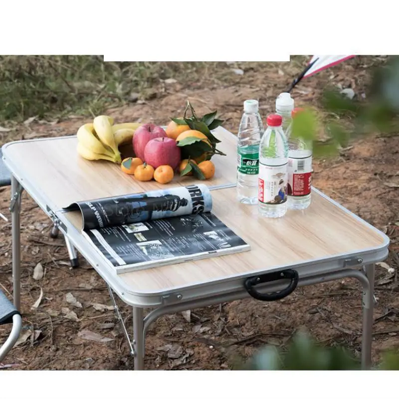 Портативный складной стол для улицы легкий алюминиевый сплав пикника и рыбалки