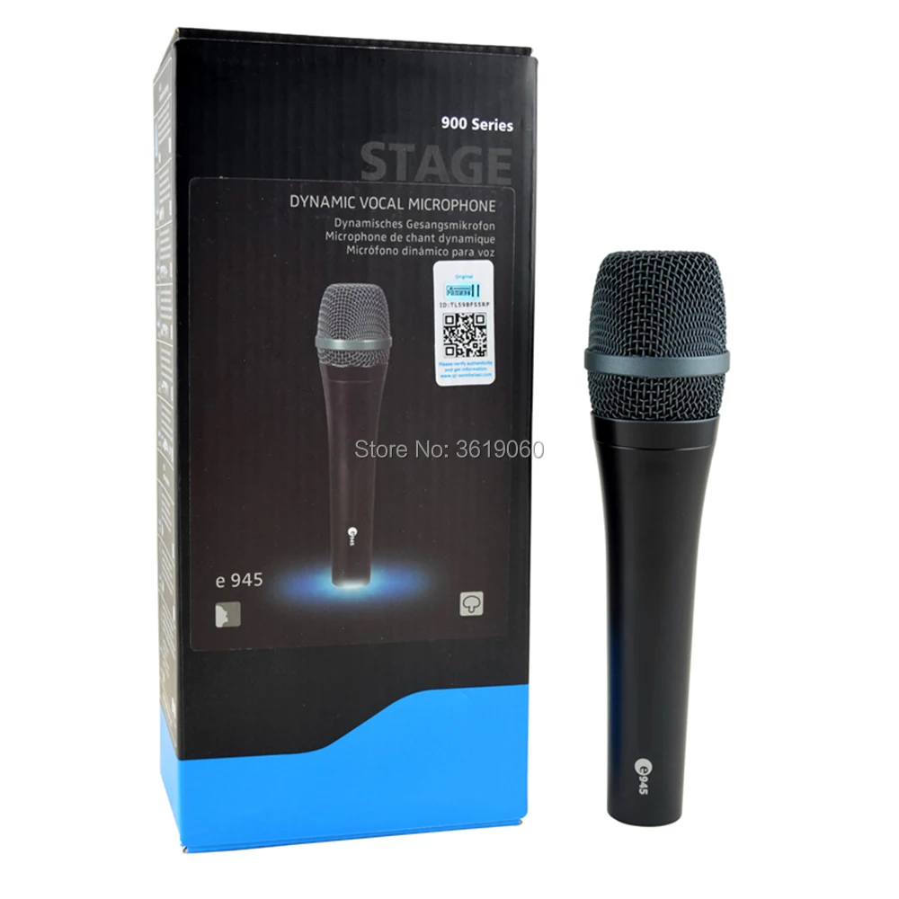 

Free shipping, 5 pcs sale 945 wired dynamic cardioid vocal microphone,karaoke microphone, sennheisertype e945 vocal microphone