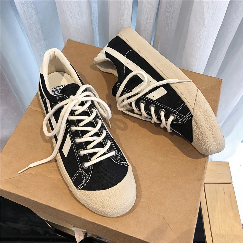 

Весна 2020, Женская Вулканизированная обувь, Модный Дикий светильник, обувь на плоской подошве, Женские повседневные низкие кроссовки на шнур...