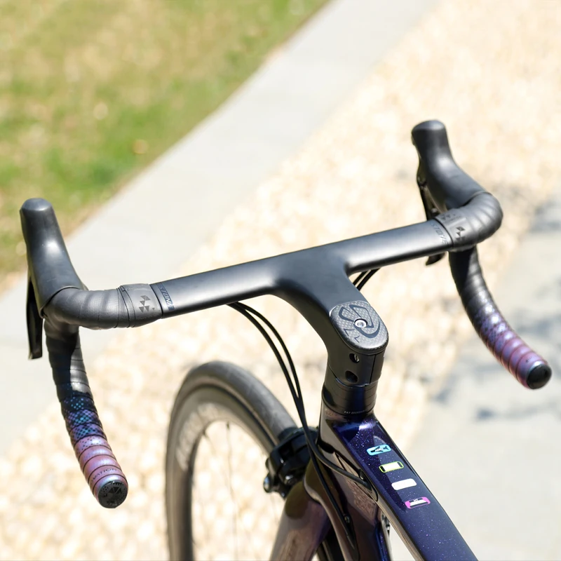 Купить Rollingstone 2020 Новый дорожный велосипед один сломанный ветер углеродное волокно гибкая ручка Аэродинамика около 340 г дорожный руль с шайбой