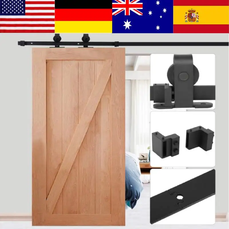 2000 мм фитинги для раздвижных дверей стальные раздвижные Сараи набор деревянных