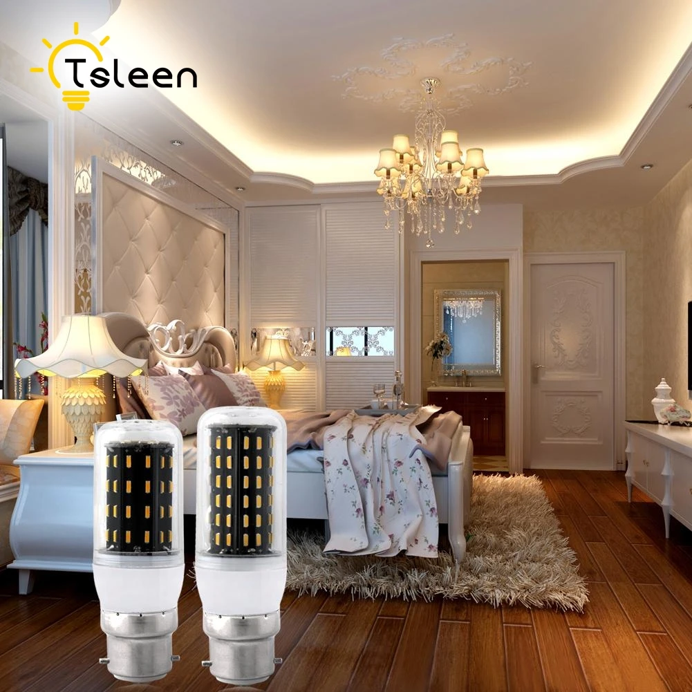 

TSLEEN 5Pcs LED Lamp AC 220V E27 E14 B22 G9 GU10 4014 LED Corn Light 12W 18W 25W 30W 35W Lampada Led Home Decoration LED Bulb