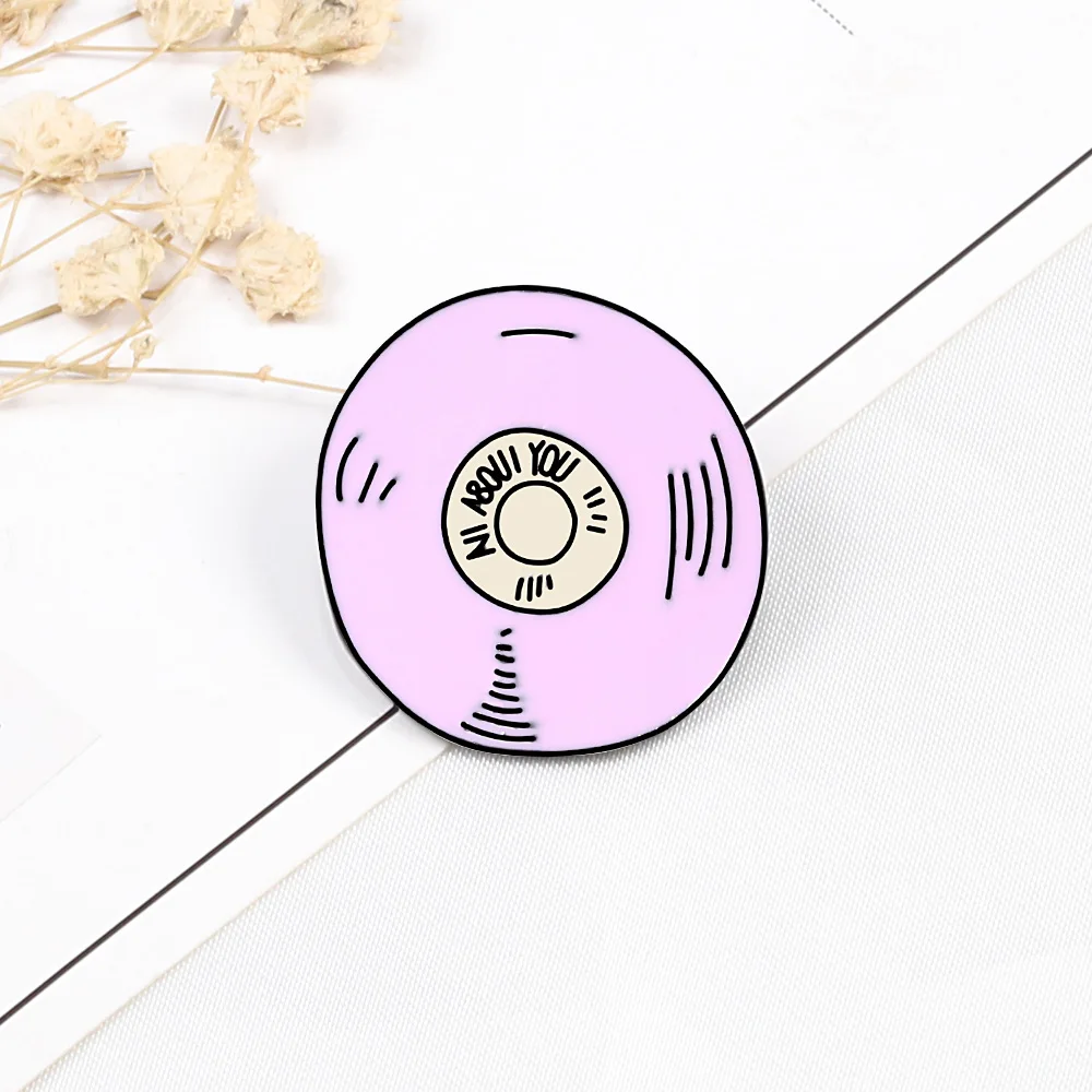 Мультфильм Розовая коллекция эмалированные булавки броши рюкзак камера